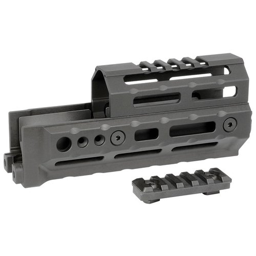 AK Alpha Series M-LOK Handguards offer flexible configurations, lightweight aluminum construction, and no permanent modifications, fitting most AKM firearms.