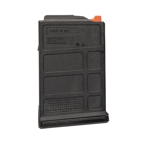 Reliable PMAG 5/10 7.62 AC for SIG CROSS offers 5/10-round capacity, high-visibility follower, and durable polymer for unmatched performance in the field.