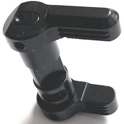 AR-15 AMBI SAFETY SELECTOR features a 50-degree short throw, offset Q levers for easy grip transition, and high-strength construction for reliable performance.