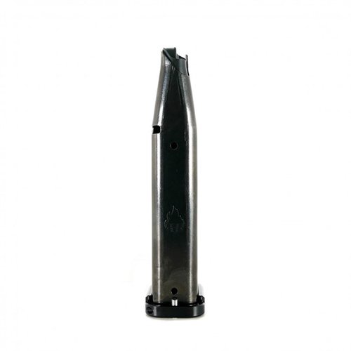 Atlas Gunworks 2011 140MM 9mm magazines offer 21-round capacity, improved feeding, reliable lockback, and durable stainless steel or DLC finish.