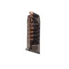 .45 Glock® 21, 30, 41 compatible magazine with 13-round capacity, featuring impact resistance, chemical durability, and a translucent body for ammo visibility.