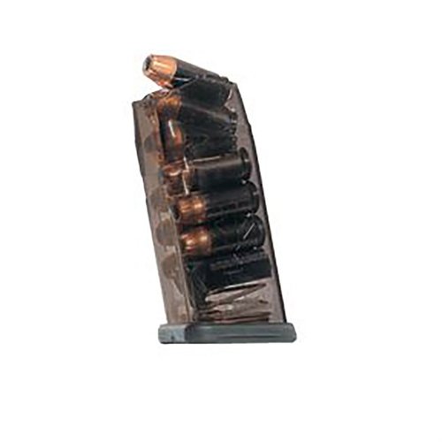 .45 Glock® 21, 30, 41 compatible magazines with 9-30 round capacities, extreme impact resistance, easy disassembly, and lifetime warranty for durability.
