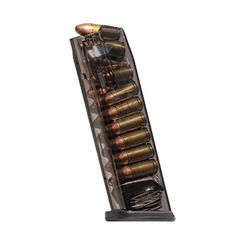 HECKLER & KOCH VP9 17-RD magazine offers extreme impact resistance, chemical durability, and a translucent body for ammo visibility, all with a lifetime warranty.