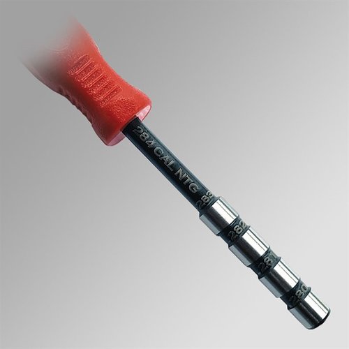NTG Neck Tension Gage Tool ensures precise neck tension for reloading, checks inside diameters, and prevents 'donut' formation for consistent bullet release.