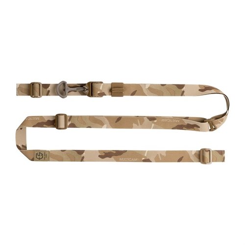 The ESD Sling offers customizable fit, lightweight design, quick-adjust functionality, and Berry Amendment compliant materials for versatile use with various firearms.