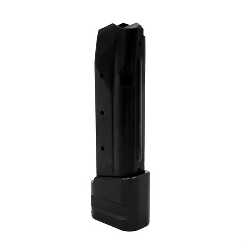S15 9MM Luger magazine for Glock 43X/48 offers 15-round capacity, same length as OEM, durable steel construction, and requires a steel mag catch for reliability.