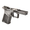 SCT 19 frame offers aggressive grip texture, enhanced ergonomics, durable rails, flared mag well, and compatibility with Glock® Gen 1-3 parts for optimal performance.