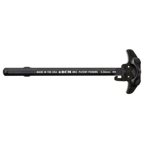 BCM MK2 Charging Handle offers ambidextrous design, gas venting channels, snag-free profile, and durable 7075 T6 aluminum for reliable performance.