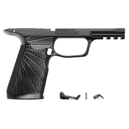 Upgrade your SIG-SAUER P365 XMacro with Wilson Combat's grip module for improved control, comfort, and style, featuring enhanced traction and compatibility.