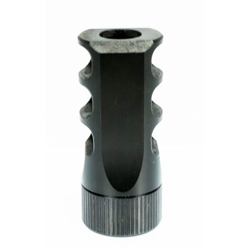 MUZZLOK® .450/.458 3-Port Muzzle Brake offers easy installation, significant recoil reduction, and quick timing adjustments without crush washers.