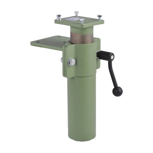 Hydraulic Lift for Brownells Vise allows effortless height adjustment and 360° rotation, reducing strain and ensuring comfort while working on firearms.