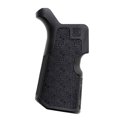 KUNG FU GRIP offers a 12º angle for natural posture, reducing ulnar nerve tension, enhancing comfort, and providing a secure grip for AR15/M4 platforms.