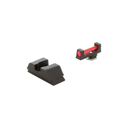AMERIGLO Range Fiber Optic Sight Set for Glock® 42, 43, 43X, 48 ensures speed and accuracy with rugged design and a .115" front sight blade for optimal performance.