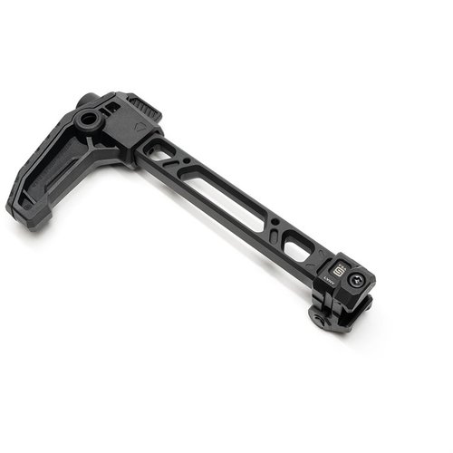 STRIKE FSA Single Folder Stock Edition offers robust steel hinge, quick deployment, 2 QD sling points, and mounts directly to 1913 Picatinny rails for reliability.