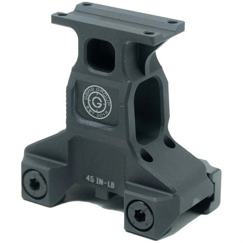 LERNA Optic Mount for Trijicon MRO® enhances target ID with a 2.91" centerline, improving posture and situational awareness, regardless of gear obstructions.
