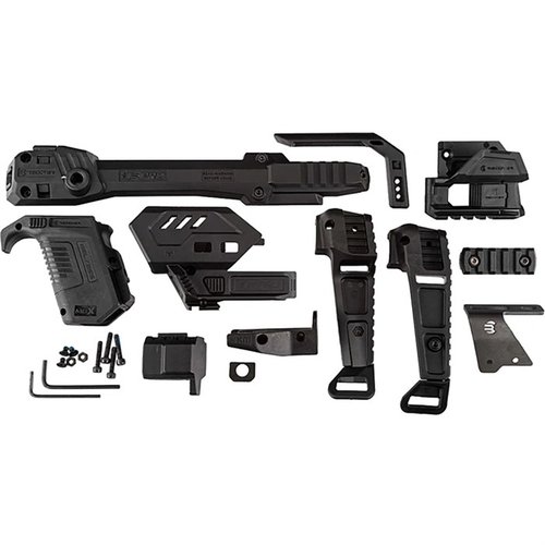 S-PRO Stabilizer Full Kit for SIG P365 X-MACRO offers a modular design, tool-free installation, and compatibility with various optics and pistols.
