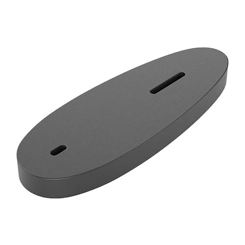 RIFLE STOCK SPACER by KICK-EEZ offers durable black polymer construction, customizable length of pull, and easy fitting with slotted holes for a polished finish.