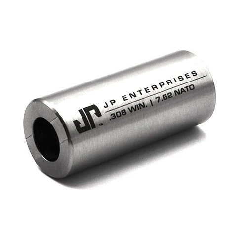 .308/7.62 MATCH CASE GAUGE by J P ENTERPRISES ensures reliable ammo function in semi-auto rifles, made from durable 416 stainless steel for longevity.