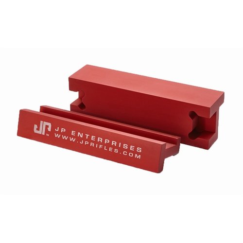 UNIVERSAL VICE CLAMPS securely hold AR-308 and AR-15 uppers, featuring adjustable jaws for various receivers and magnets for easy vise attachment.