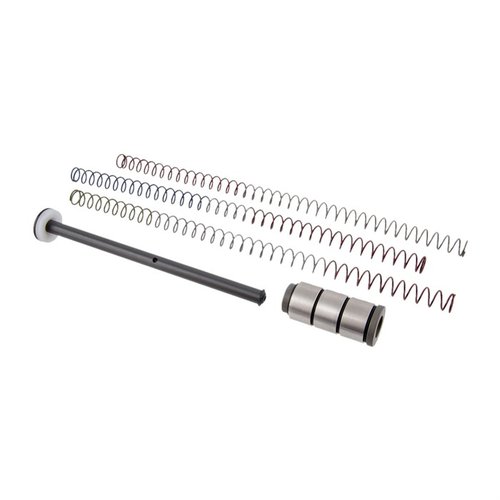 Gen 2 Silent Captured Spring enhances AR performance with reduced noise, custom tuning options, lightweight aluminum guide rod, and compatibility with AR-15/AR-10.