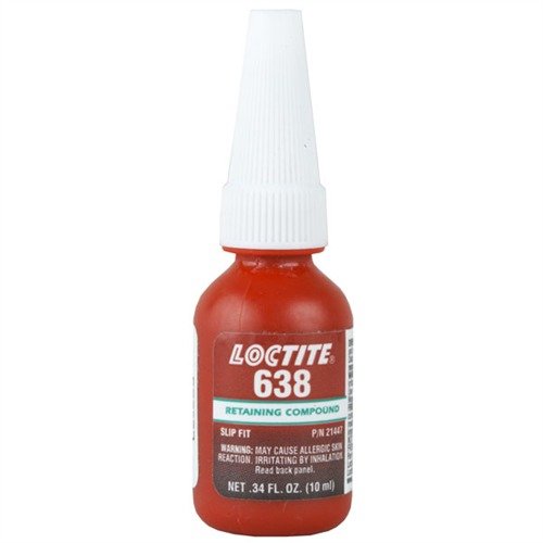 LOCTITE® #638 Retaining Compound offers high-strength bonding, oil tolerance, and temperature resistance, ideal for securing cylindrical parts in firearms.