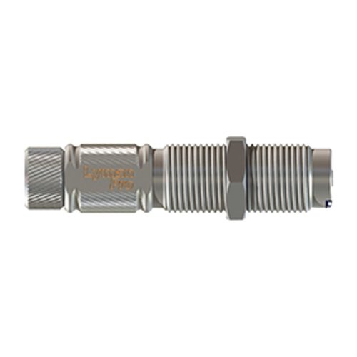 Lyman's Universal Spring Loaded Decap Die efficiently ejects primers from 22 to 45 caliber brass, ideal for automated and standard presses.