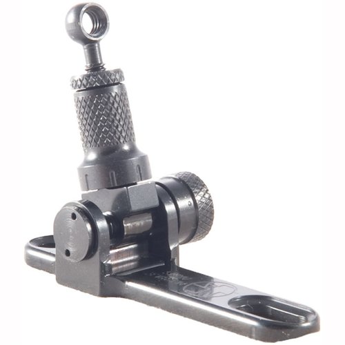 Získejte autentický vzhled pro vaše pumpovací a páčkové pušky s touto ocelovou rear sight, která zajišťuje rychlejší zaměření a vyšší přesnost při střelbě.