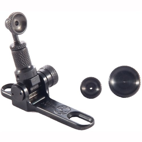 Zvyšte přesnost a rychlost zaměřování s tímto ocelovým tang sightem pro Winchester pušky; nabízí mikrometrické nastavení a skládací design pro snadné skladování.