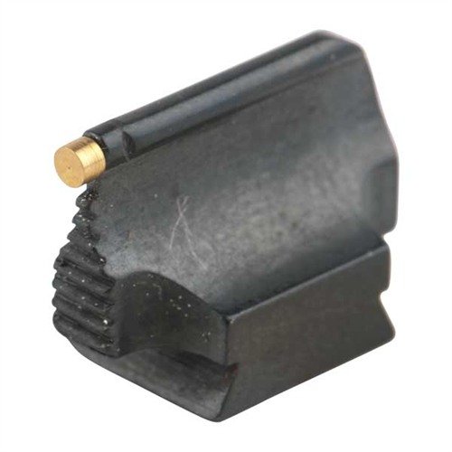 Precision-made steel sights with a polished blue finish, featuring a contoured design and ramp-mounted base, perfect for enhancing accuracy on your rifle.