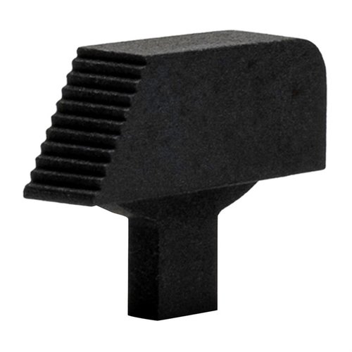 Replace your 1911 Auto's sights effortlessly with this sleek, low-profile MGW front sight, featuring rounded edges and durable steel construction.