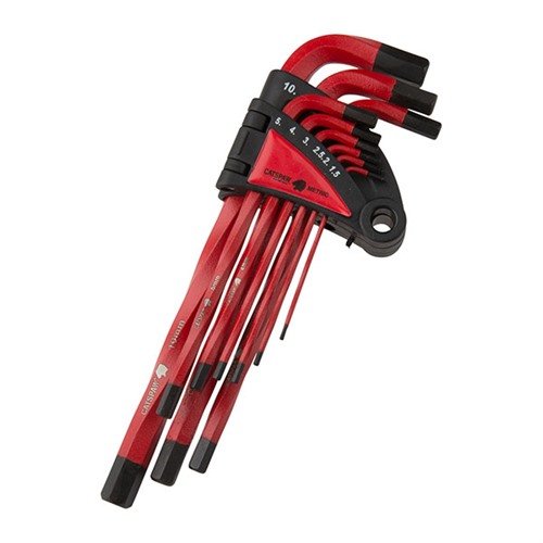 MAYHEW's Heavy Duty Twisted Hex Key Set features S2 Tool Steel for durability, longer shafts for leverage, and corrosion resistance, ensuring top performance.