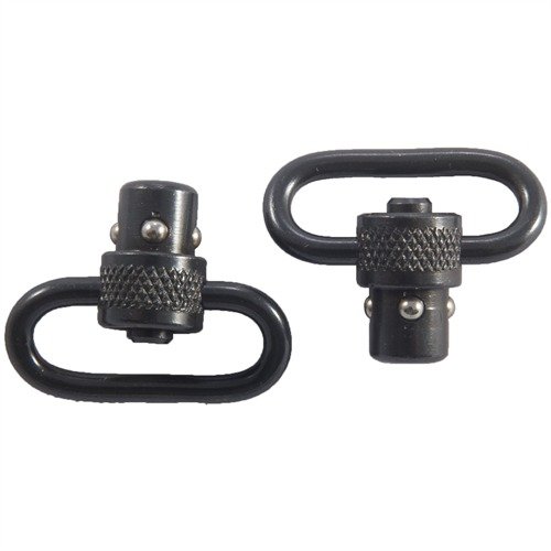 UNCLE MIKE'S Quick Detach Sling Swivel offers secure, easy attachment for virtually any bolt action rifle, with a non-snag base and no screws needed.