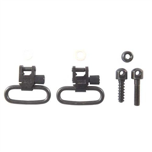 SS BL LOOP SWIVEL SET offers fail-safe, quick detachable functionality with a positive locking mechanism, compatible with Uncle Mike's bases for easy interchange.