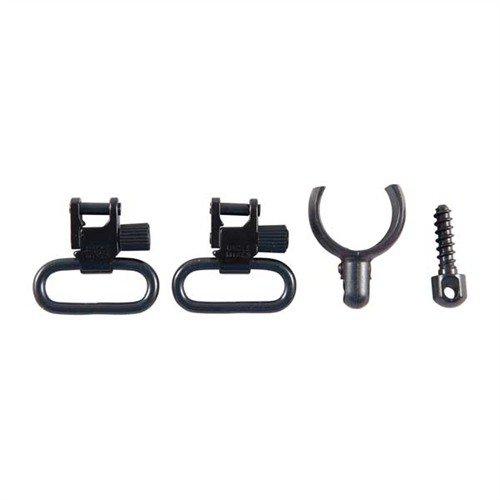 QUICK DETACH SWIVELS offer easy attachment to barrels or magazine tubes, featuring positive locking and included 1