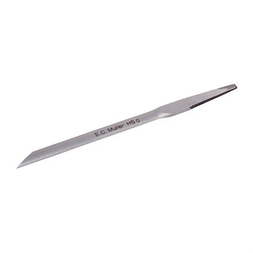 Precision-ground STRAIGHT GRAVERS in H.S. Steel, ideal for final touch-ups and shaping. Length: 4½" to 5-5/16", with a 1½" tapered shank for versatility.