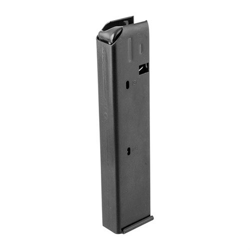 Rugged all-steel 20RD Colt-style magazine for 9mm AR-15 conversions, featuring a durable metal follower, hold-open feature, and easy disassembly.