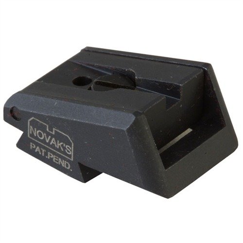 CNC-machined steel rear sight with low-profile design, fully adjustable for elevation and windage, ensuring precise aiming without snagging.
