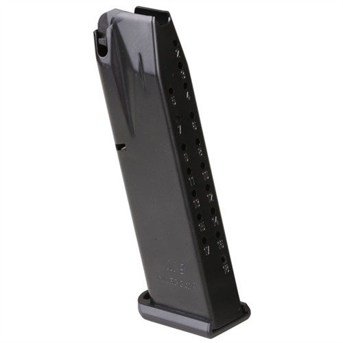 Reliable 18-RD magazines for Beretta M9/M92 with anti-friction coating, drop-free operation, and flawless feeding thanks to high tensile wire spring and nylon follower.