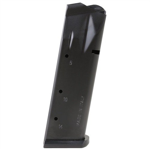 PARA P14 14RD .45 ACP magazine by MEC-GAR offers unmatched durability with certified carbon steel, seamless TIG welding, and a heat-treated finish for reliability.