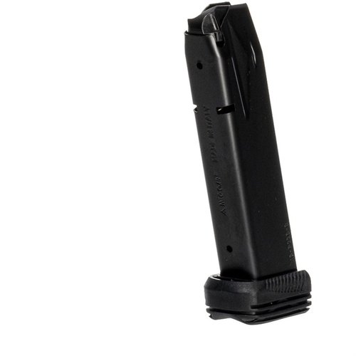 MEC-GAR SIG P226 9MM 20-RD MAG is crafted from durable carbon steel, TIG welded, and heat treated, ensuring reliability and performance for your firearm.