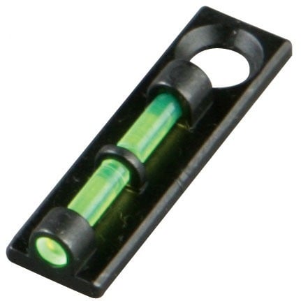 Upgrade your shotgun with the HIVIZ Flame Sight for improved target visualization; easy installation, fits all vent ribbed shotguns, and features a bright green fiber optic rod.