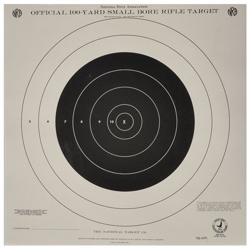TQ-4 (P) 100-YARD OFFICIAL PRACTICE TARGETS are ideal for all shooting levels, featuring a clear 8