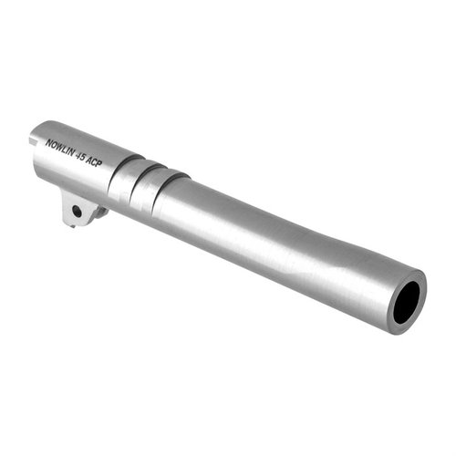 Nowlin's 1911 Government Bull Barrels offer super match-grade precision, enhanced accuracy, reduced recoil, and longer barrel life with smooth-cut rifling.
