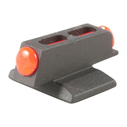 Novak Mega Dot Fiber Optic Front Sight offers superior light gathering, snag-free design, and fast daytime sight picture, ideal for concealed carry. Available in red.