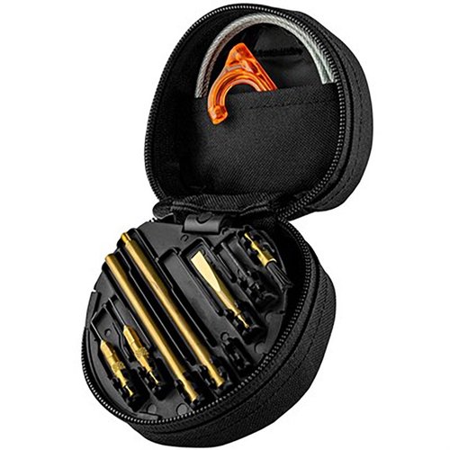 Comprehensive AR-15 cleaning kit with B.O.N.E. Tool, flexible cables, brushes, and O85 solvent for quick field touch-ups or thorough home cleaning.