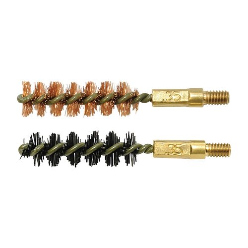 Otis 35 Caliber Bore Brush 2PK features Tufcor® core wire for corrosion resistance, superior bristle retention, and precision cleaning with caliber-specific design.