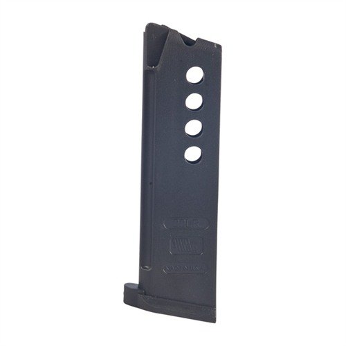 Polymer magazine for 1911 conversions, featuring a durable chrome silicon spring, removable floorplate for easy cleaning, and side windows for round count.