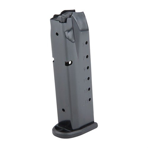 S&W 40S&W MAGAZINES by PRO MAG offer durable steel bodies, resilient chrome silicon springs, and unbreakable polymer followers for reliable performance in tough conditions.