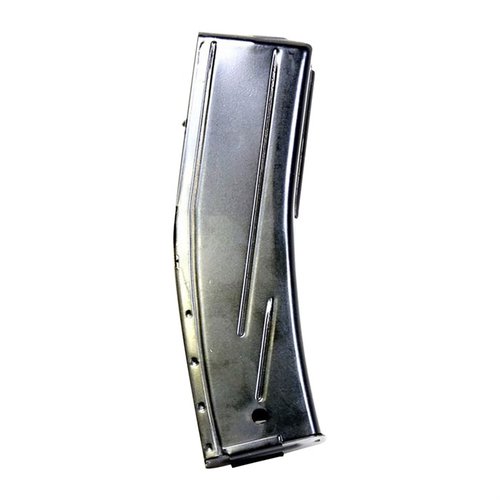 M1 Carbine steel magazines offer durable heat-treated carbon steel construction, corrosion-resistant finish, and reliable performance with .30 Carbine cartridges.