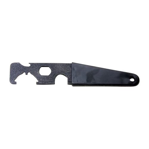 AR-15 Carbine Wrench/Multi-Tool offers essential tools like a castle-nut wrench and flash hider wrench, all in a durable, corrosion-resistant design.